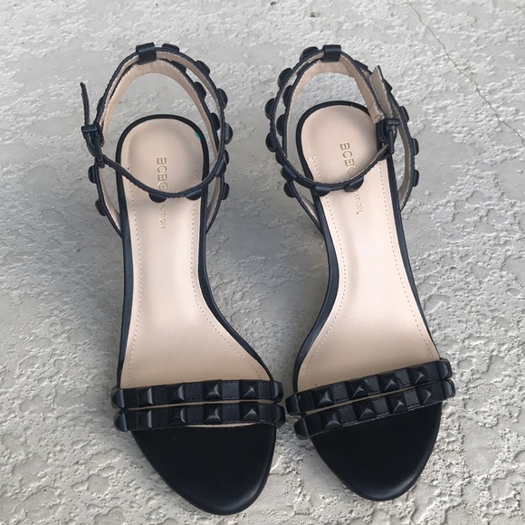 BCBGENERATION STUDDED ANKLE STRAP HEELS NWT - Picture 2 of 6